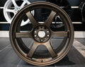 Bronze Rays Gram Lights 57DR forged alloy wheel with multi-spoke design and center cap