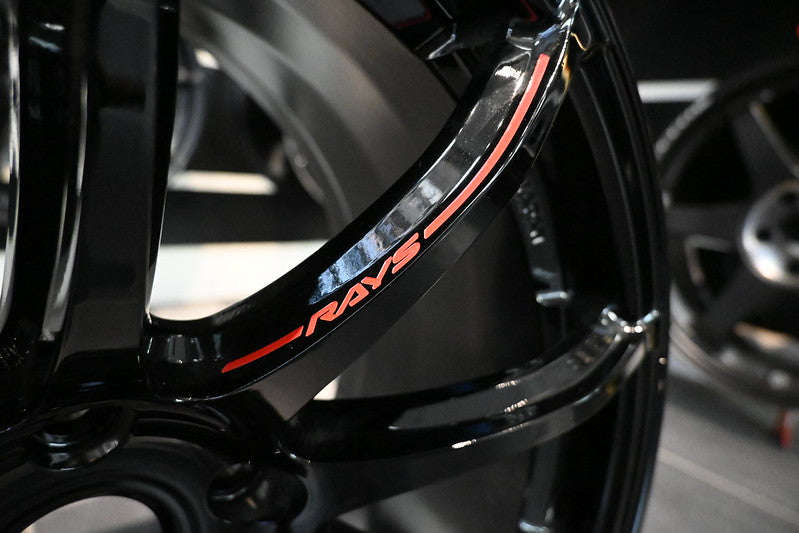 Rays Gram Lights 57Transcend Rev Limit black silver alloy wheel rim