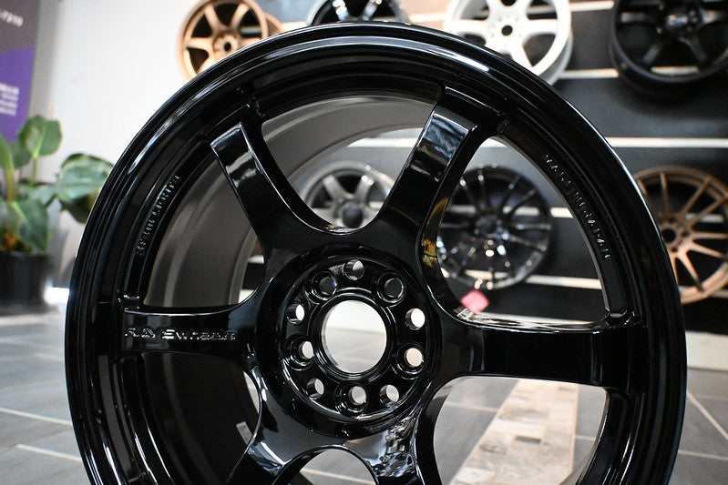 RAYS Gram Lights 57DR gloss black 5-spoke wheel rim