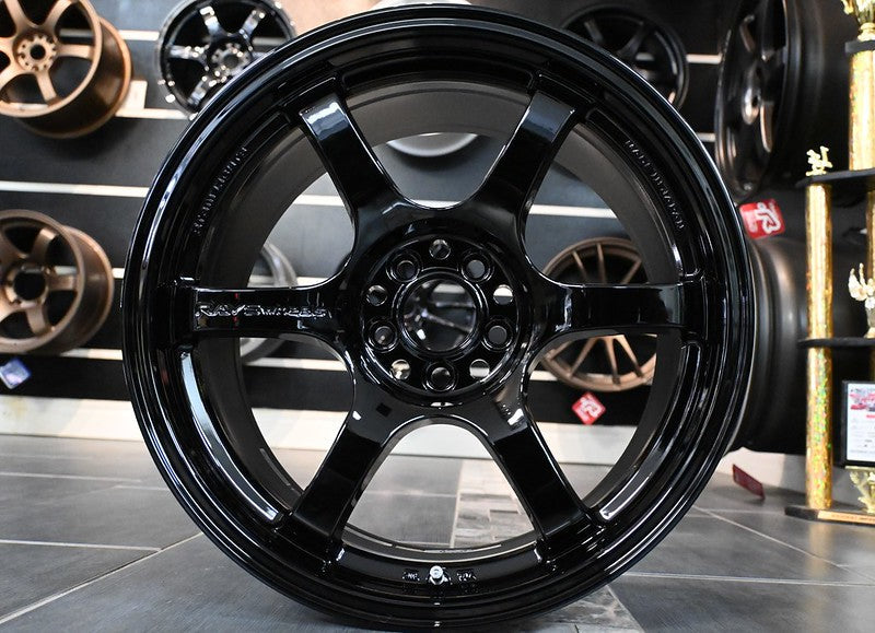 RAYS Gram Lights 57DR Gloss Black Multi-Spoke Forged Wheel