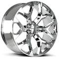 Éclat d'Hiver : Jantes Chrome Flocon de Neige