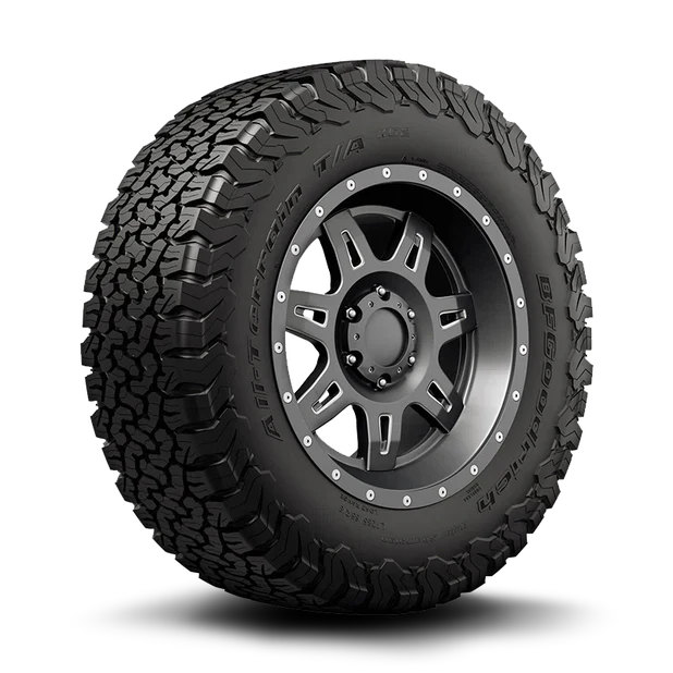 BFGoodrich All-Terrain T/A KO2 black off-road tire with rugged tread